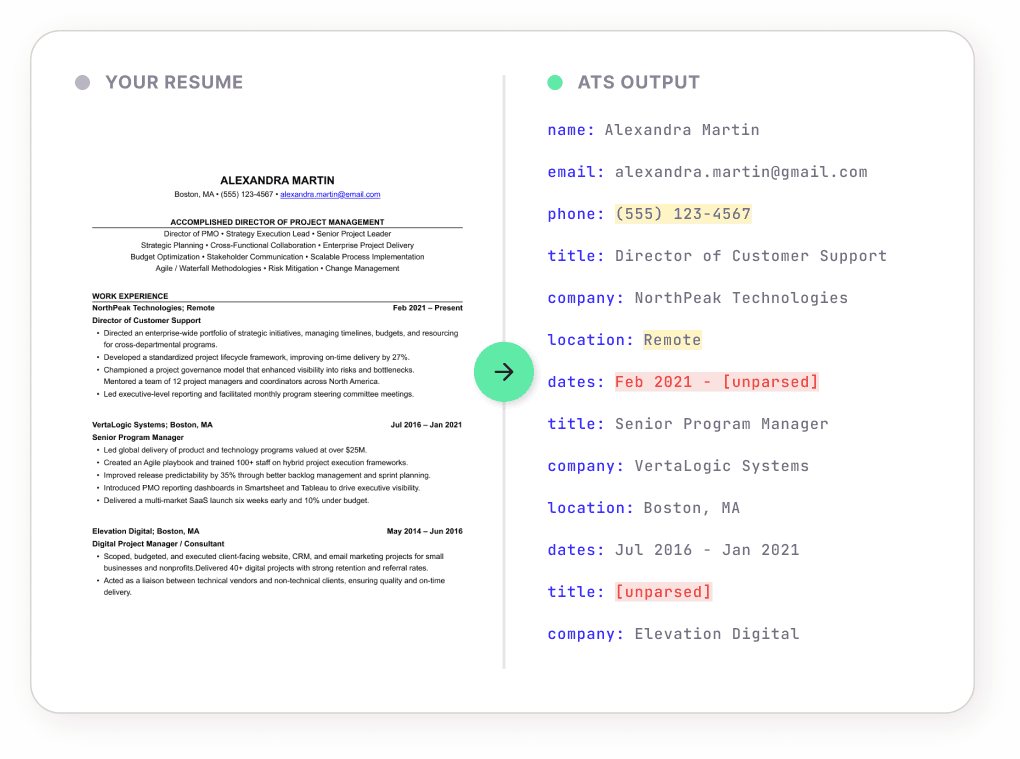 ATS resume checker illustration
