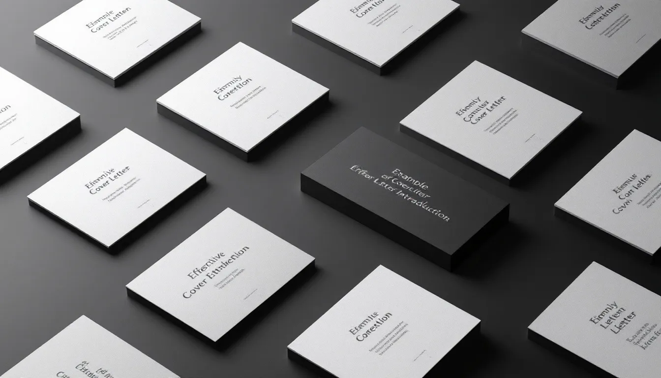 Examples of effective cover letter introductions can guide applicants in crafting their own.