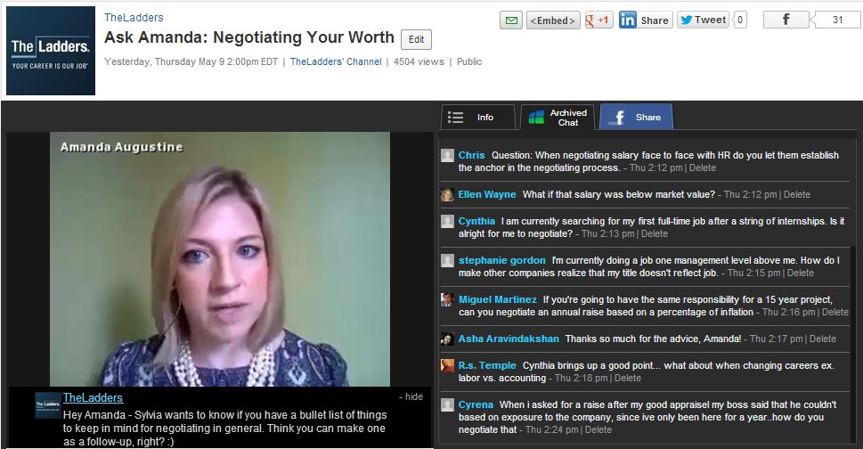 Ladders job search expert Amanda Augustine