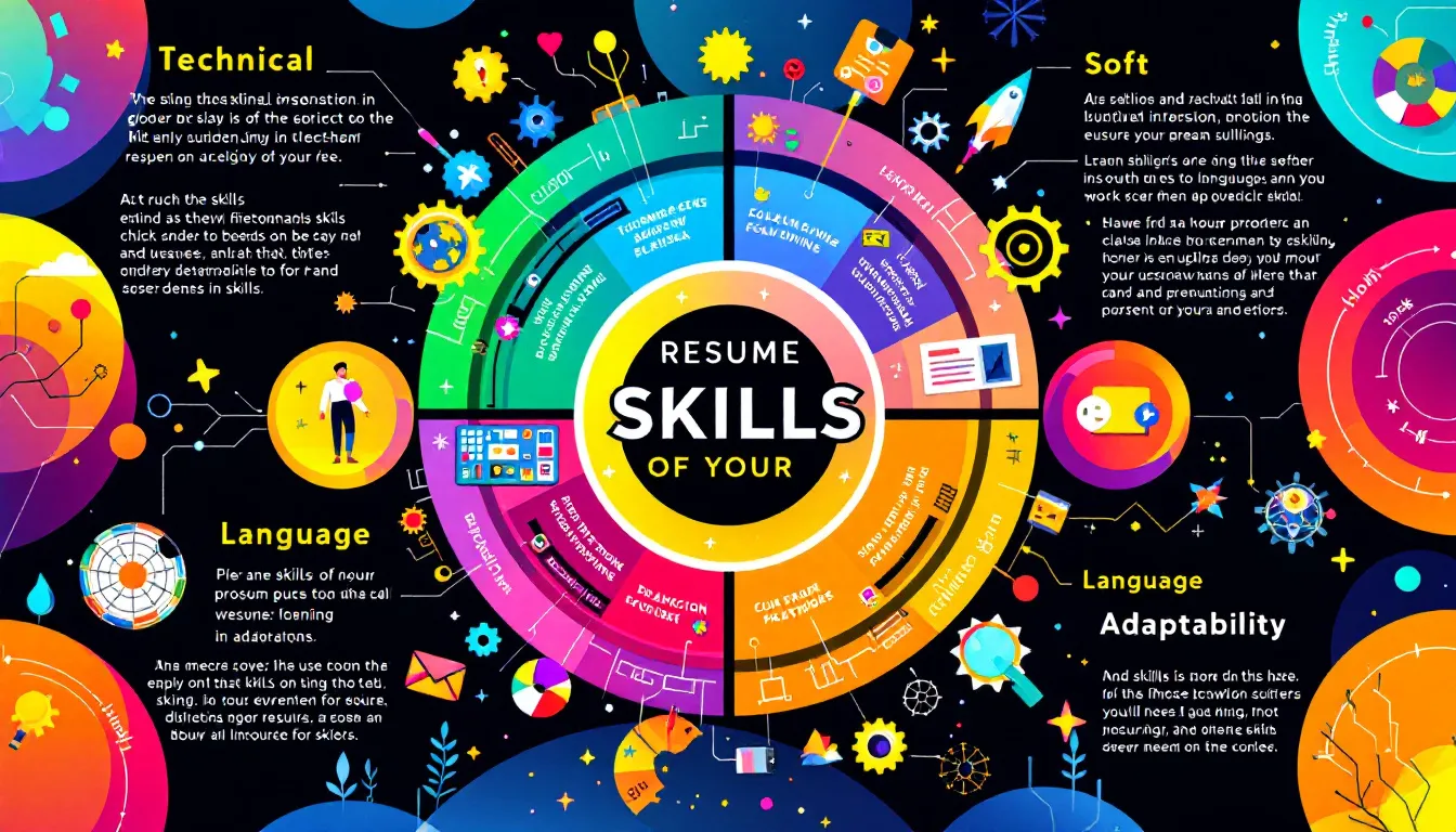 A visual representation of the importance of skills on a resume.