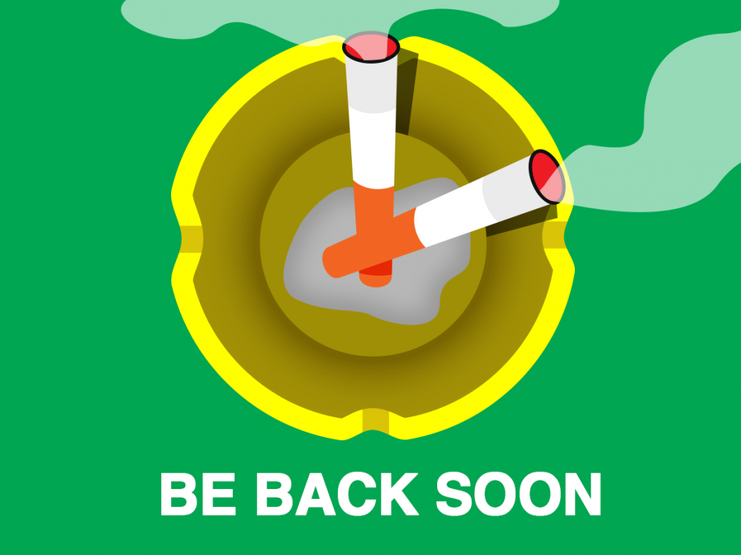 no smoking sign on your cigarette break A message for those in NJ who take smoke breaks at work The staggering amount of time