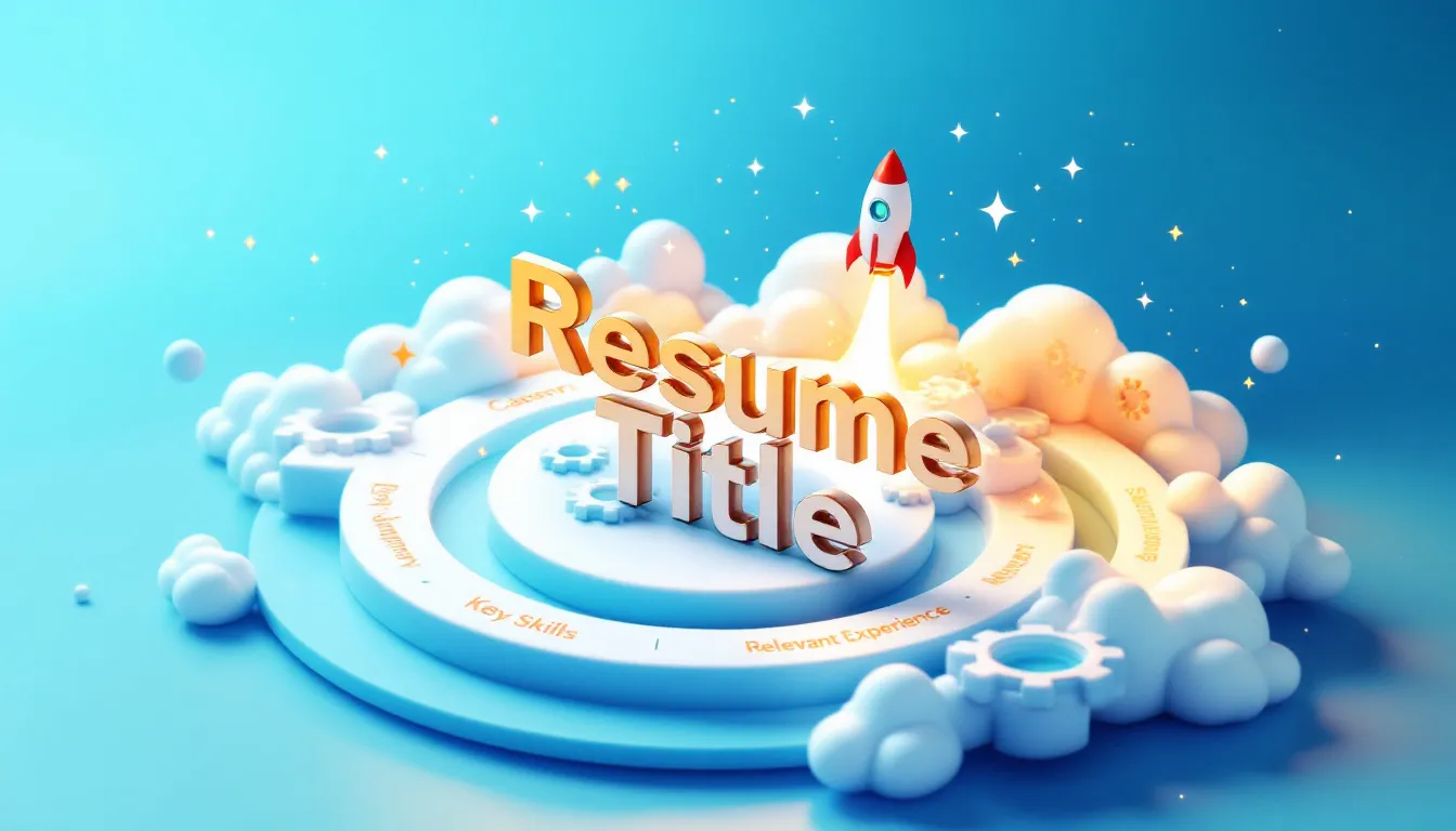 An illustration showing the significance of a good resume title in job applications.