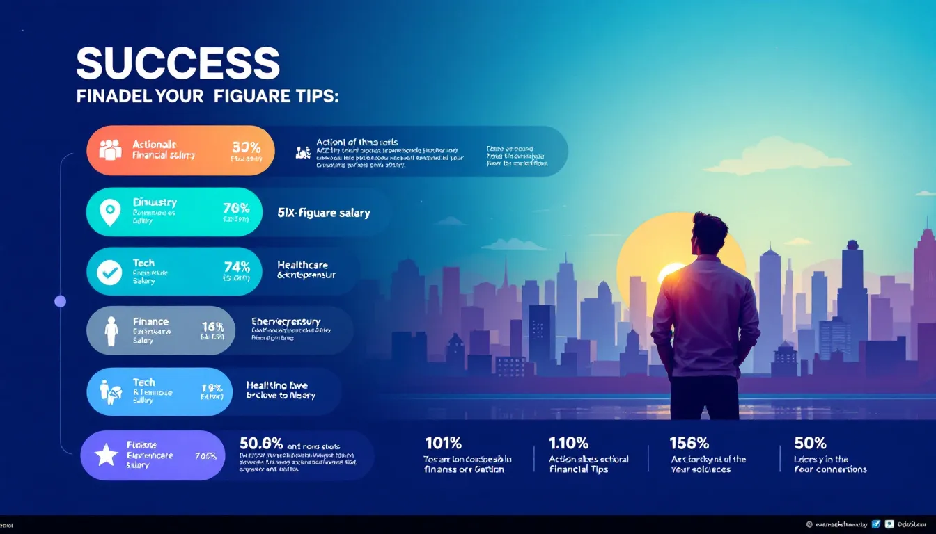A case study overview showcasing success stories of individuals achieving six figure salaries.